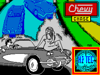 Chevy Chase title screen for ZX Spectrum